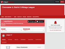 Tablet Screenshot of circrib.leaguerepublic.com