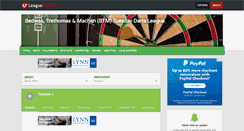 Desktop Screenshot of btmdartsleague.leaguerepublic.com