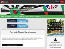 Tablet Screenshot of penrithdarts.leaguerepublic.com