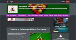 Desktop Screenshot of batterseaanddistrictpoolleague.leaguerepublic.com