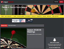 Tablet Screenshot of paisleydarts.leaguerepublic.com