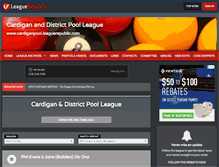 Tablet Screenshot of cardiganpool.leaguerepublic.com