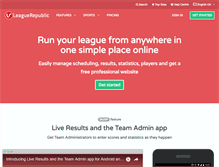 Tablet Screenshot of leaguerepublic.com