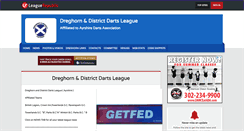 Desktop Screenshot of dreghorndistrictdartsleague.leaguerepublic.com