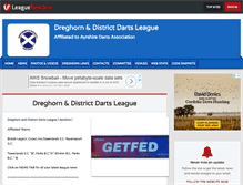 Tablet Screenshot of dreghorndistrictdartsleague.leaguerepublic.com