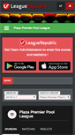 Mobile Screenshot of plazapremierpoolleague.leaguerepublic.com