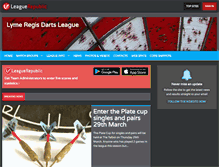Tablet Screenshot of lymeregisdarts.leaguerepublic.com