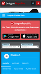 Mobile Screenshot of leagueofladiesdarts.leaguerepublic.com