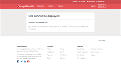 Desktop Screenshot of 3slseason3.leaguerepublic.com