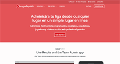 Desktop Screenshot of es.leaguerepublic.com