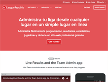 Tablet Screenshot of es.leaguerepublic.com